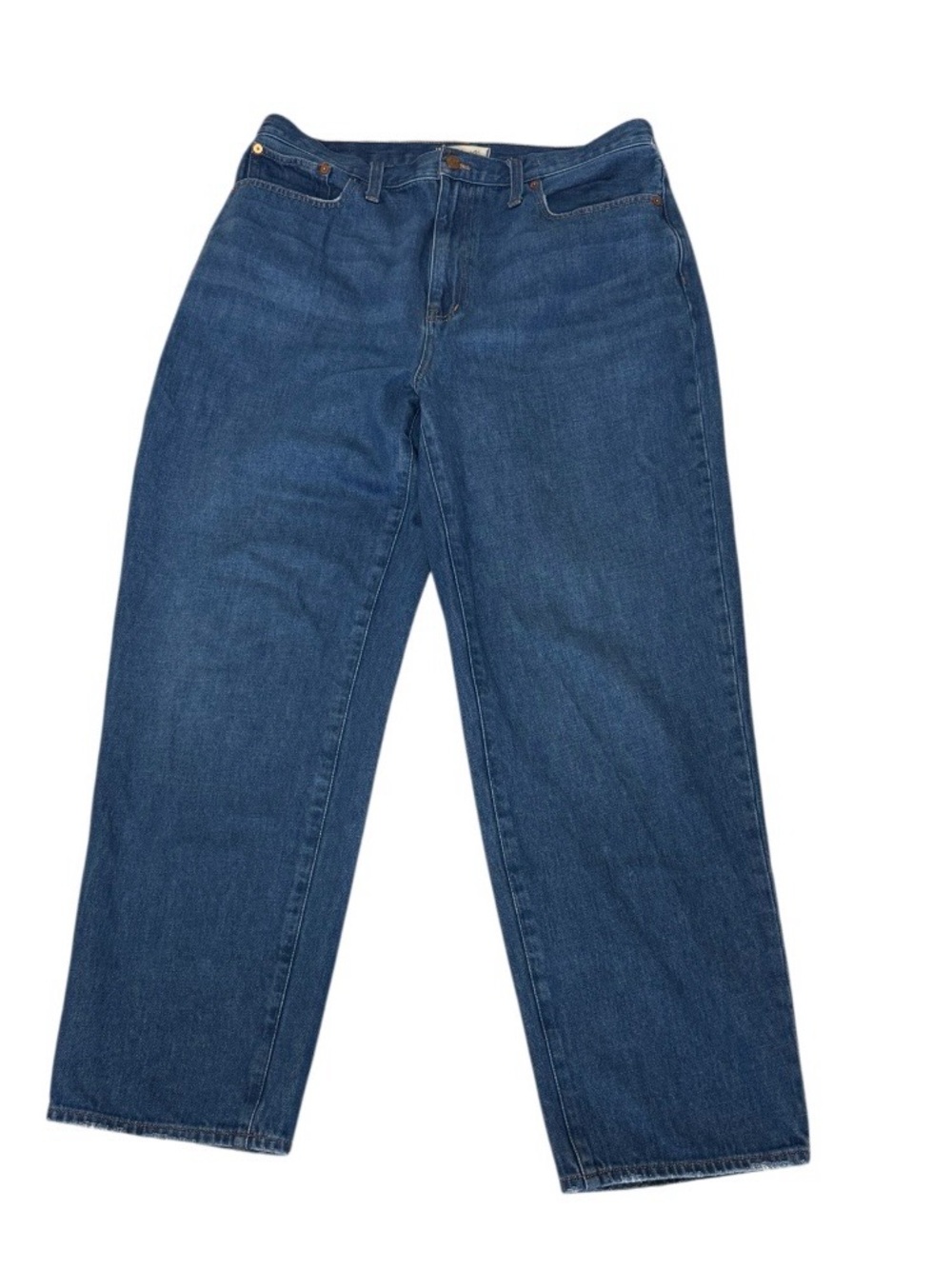 Madewell Baggy Straight Jeans‎ Women's Size 31 High Rise Medium Wash Denim